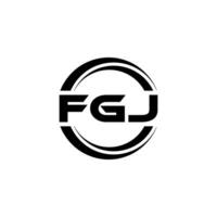 fgj logo diseño, inspiración para un único identidad. moderno elegancia y creativo diseño. filigrana tu éxito con el sorprendentes esta logo. vector