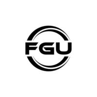 FGU Logo Design, Inspiration for a Unique Identity. Modern Elegance and Creative Design. Watermark Your Success with the Striking this Logo. vector