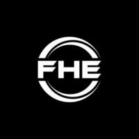 FHE Logo Design, Inspiration for a Unique Identity. Modern Elegance and Creative Design. Watermark Your Success with the Striking this Logo. vector