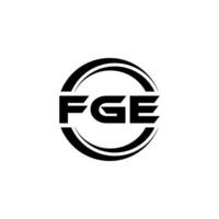 FGE Logo Design, Inspiration for a Unique Identity. Modern Elegance and Creative Design. Watermark Your Success with the Striking this Logo. vector