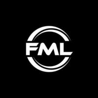 fml logo diseño, inspiración para un único identidad. moderno elegancia y creativo diseño. filigrana tu éxito con el sorprendentes esta logo. vector