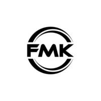 fmk logo diseño, inspiración para un único identidad. moderno elegancia y creativo diseño. filigrana tu éxito con el sorprendentes esta logo. vector