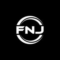 FNJ Logo Design, Inspiration for a Unique Identity. Modern Elegance and Creative Design. Watermark Your Success with the Striking this Logo. vector