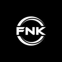 fnk logo diseño, inspiración para un único identidad. moderno elegancia y creativo diseño. filigrana tu éxito con el sorprendentes esta logo. vector