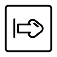 white right left arrow emergency line icon vector illustration