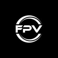 fpv logo diseño, inspiración para un único identidad. moderno elegancia y creativo diseño. filigrana tu éxito con el sorprendentes esta logo. vector