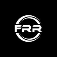 FRR Logo Design, Inspiration for a Unique Identity. Modern Elegance and Creative Design. Watermark Your Success with the Striking this Logo. vector
