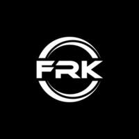 frk logo diseño, inspiración para un único identidad. moderno elegancia y creativo diseño. filigrana tu éxito con el sorprendentes esta logo. vector