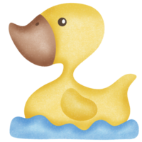 Jaune mignonne canard png