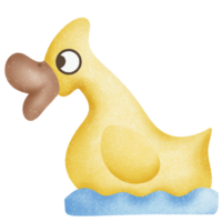 Yellow cute duck png