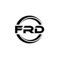 FRD Logo Design, Inspiration for a Unique Identity. Modern Elegance and Creative Design. Watermark Your Success with the Striking this Logo. vector