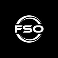 fso logo diseño, inspiración para un único identidad. moderno elegancia y creativo diseño. filigrana tu éxito con el sorprendentes esta logo. vector