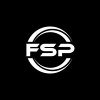 fsp logo diseño, inspiración para un único identidad. moderno elegancia y creativo diseño. filigrana tu éxito con el sorprendentes esta logo. vector