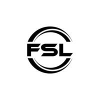 fsl logo diseño, inspiración para un único identidad. moderno elegancia y creativo diseño. filigrana tu éxito con el sorprendentes esta logo. vector