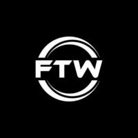 ftw logo diseño, inspiración para un único identidad. moderno elegancia y creativo diseño. filigrana tu éxito con el sorprendentes esta logo. vector