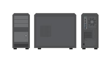 Case computer set. Vector illustrator.