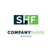 Initial Letter SHF Icon Logo Design Template vector
