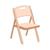 home wooden chair cartoon vector illustration