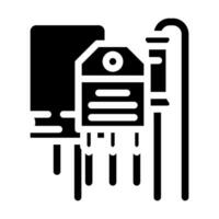 electronic components manufacturing engineer glyph icon vector illustration