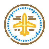 avionics systems aeronautical engineer color icon vector illustration