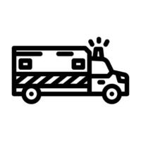 emergency services alert line icon vector illustration