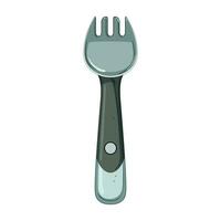 nutrition toddler fork cartoon vector illustration