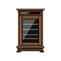 drink wine cabinet cartoon vector illustration