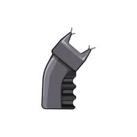 army taser gun cartoon vector illustration