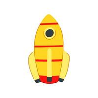 future rocket toy cartoon vector illustration