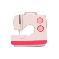 fashion sew machine cartoon vector illustration