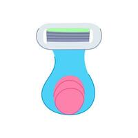 care shaver handle cartoon vector illustration