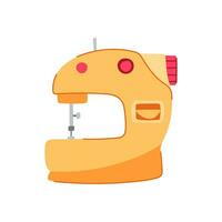 tailor sew machine cartoon vector illustration