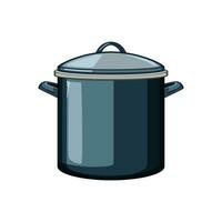 tasty sauce pan cartoon vector illustration