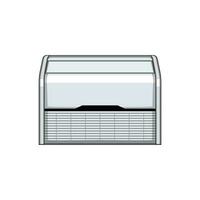 heat air conditioner cartoon vector illustration