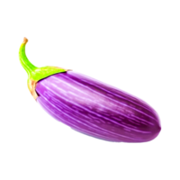 3d lila Aubergine Symbol generativ ai png