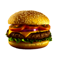 Burger png generative ai