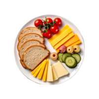 Food Collection PNG transparent generative ai