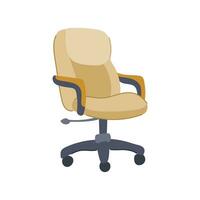interior office chair cartoon vector illustration