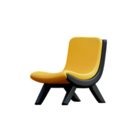 Small yellow chair png