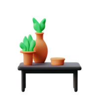 table et vase png