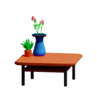 mesa e vaso png