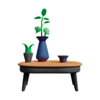 table et vase png