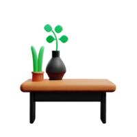 table et vase png