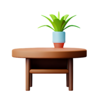 petit table et vase png