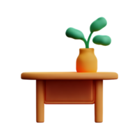 petit table et vase png