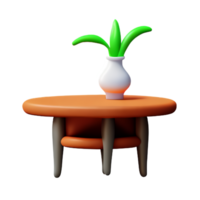 petit table et vase png