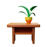 petit table et vase png