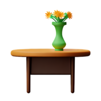 petit table et vase png