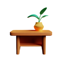 petit table et vase png