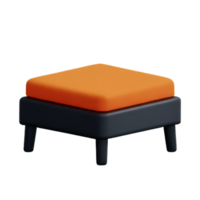 Ottoman 3d with white background png